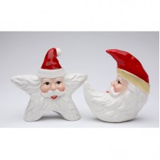 CosmosGifts Santa Star and Moon 2-Piece Salt and Pepper Set SMOS1451
